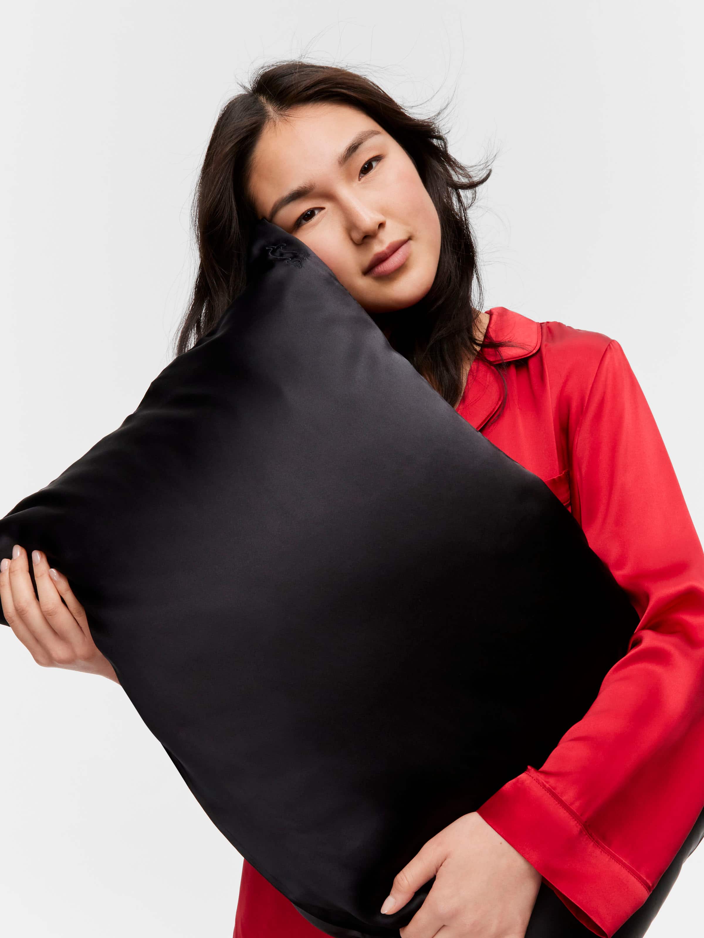 Black Silk Pillowcase